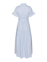 NELLIE SOFT STRIPE DRESS 145 LIGHT BLUE