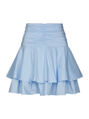 JANIE POPLIN SKIRT 145 LIGHT BLUE