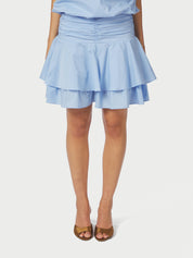 JANIE POPLIN SKIRT 145 LIGHT BLUE