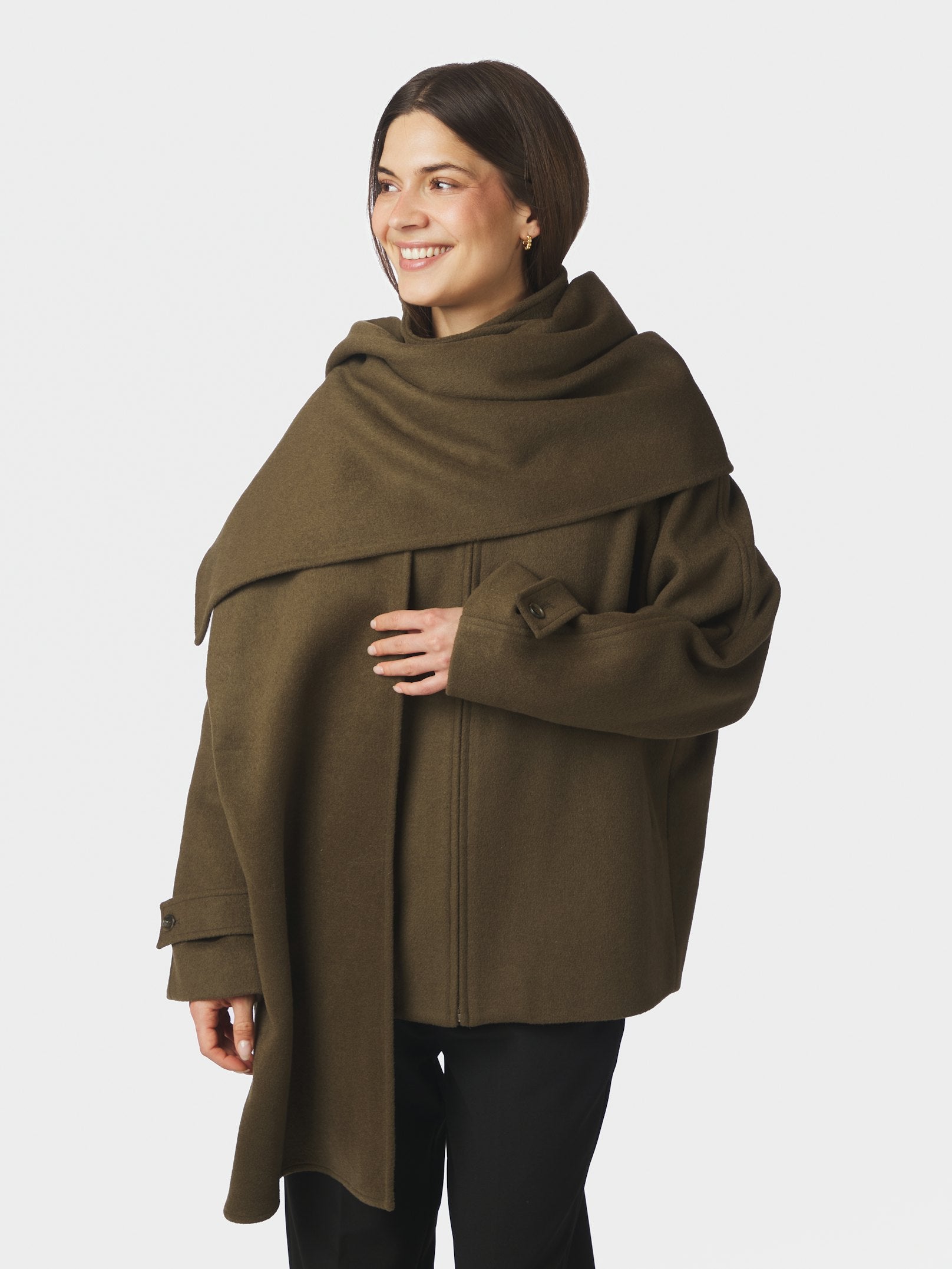 Paige Wool Jacket – KHAKI