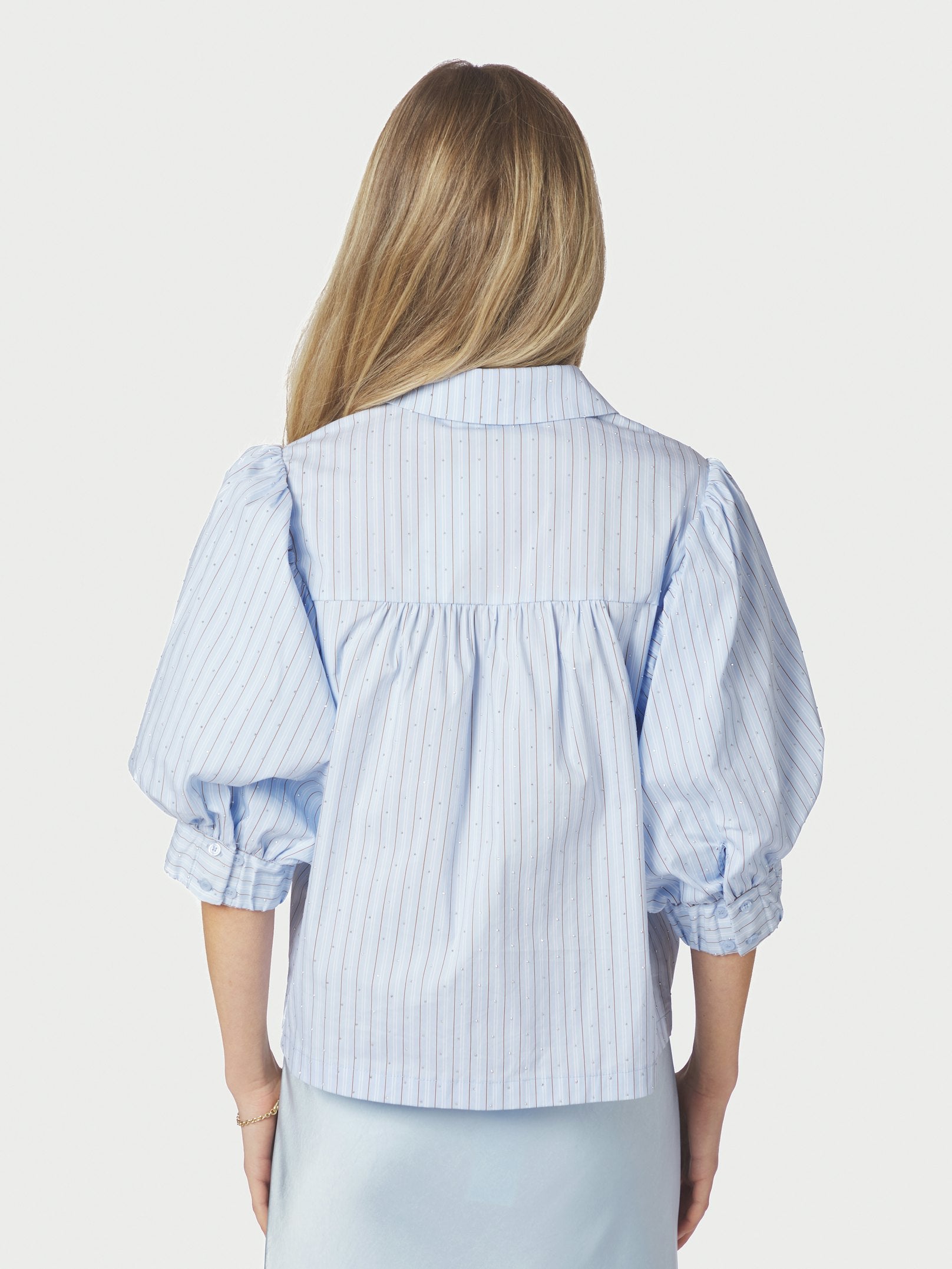 Etta Stripe Stone Shirt – 145 LIGHT BLUE