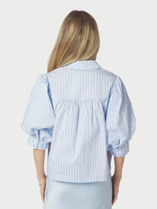 Etta Stripe Stone Shirt – 145 LIGHT BLUE