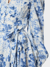 MARISE PRINT DRESS 145 LIGHT BLUE