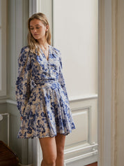 MARISE PRINT DRESS 145 LIGHT BLUE