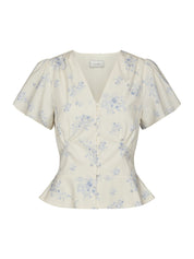 Jasmin Delicate Flower Blouse – 122 CREME