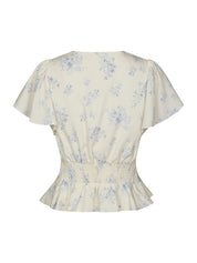 Jasmin Delicate Flower Blouse – 122 CREME
