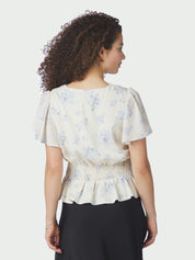 Jasmin Delicate Flower Blouse – 122 CREME