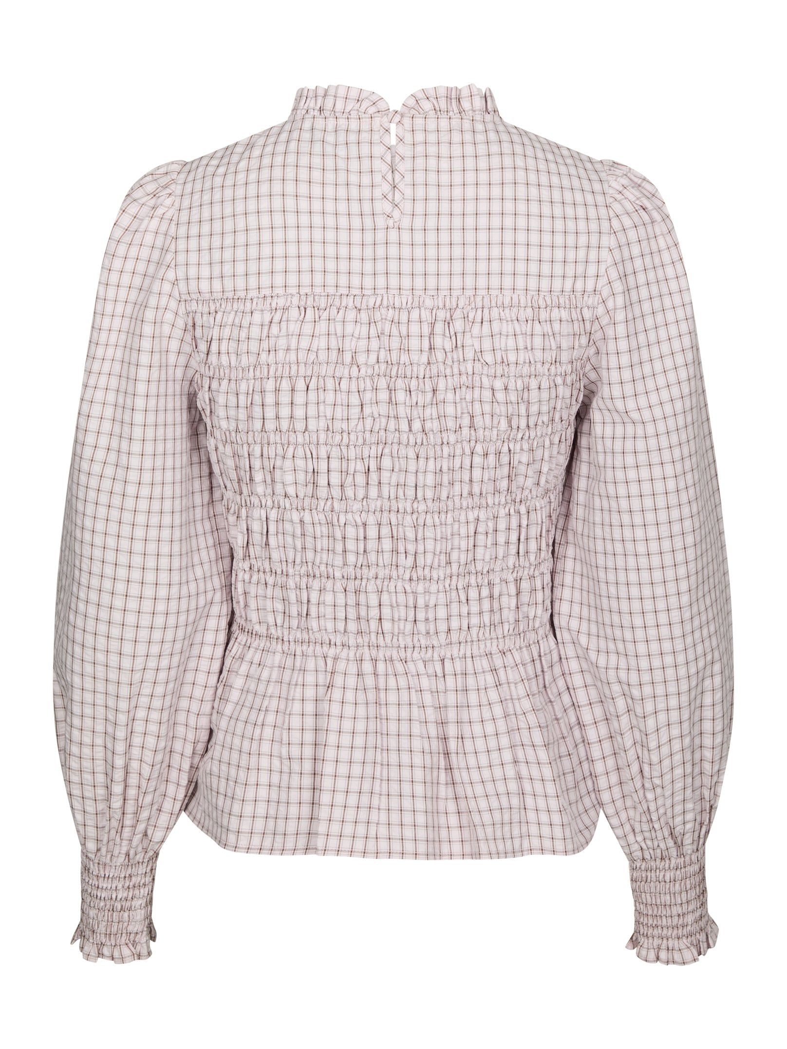 POSSA MINI CHECK BLOUSE 754 LIGHT PINK