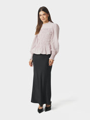 POSSA MINI CHECK BLOUSE 754 LIGHT PINK