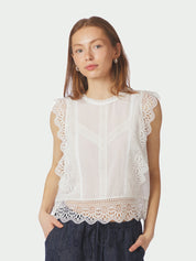 Samia Lace Top – 120 WHITE