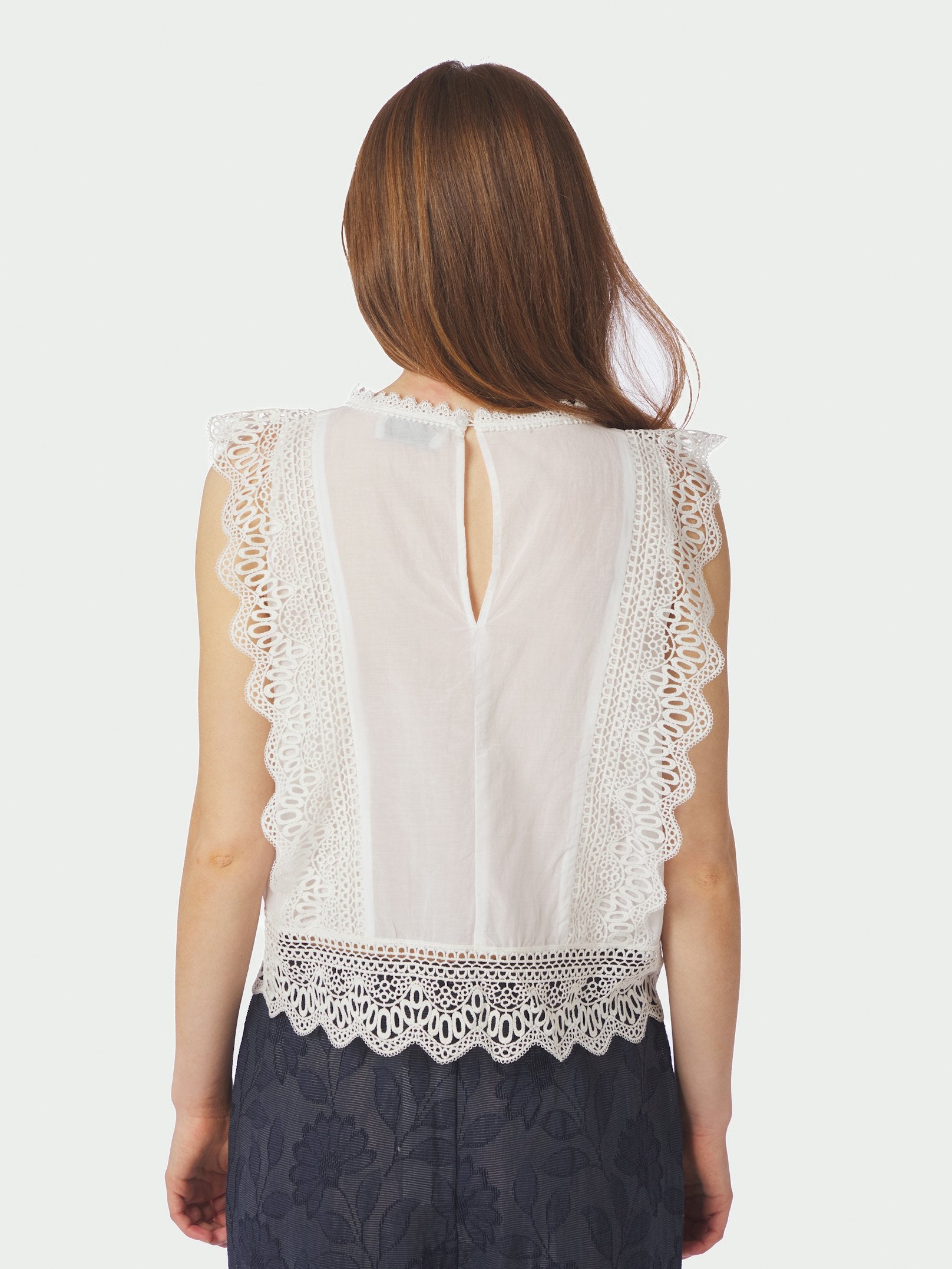 Samia Lace Top – 120 WHITE