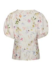 IRINA FLOWER BLOUSE 121 OFF WHITE