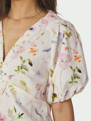 IRINA FLOWER BLOUSE 121 OFF WHITE