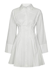 Ulissa Poplin Shirt Dress – 121 OFF WHITE