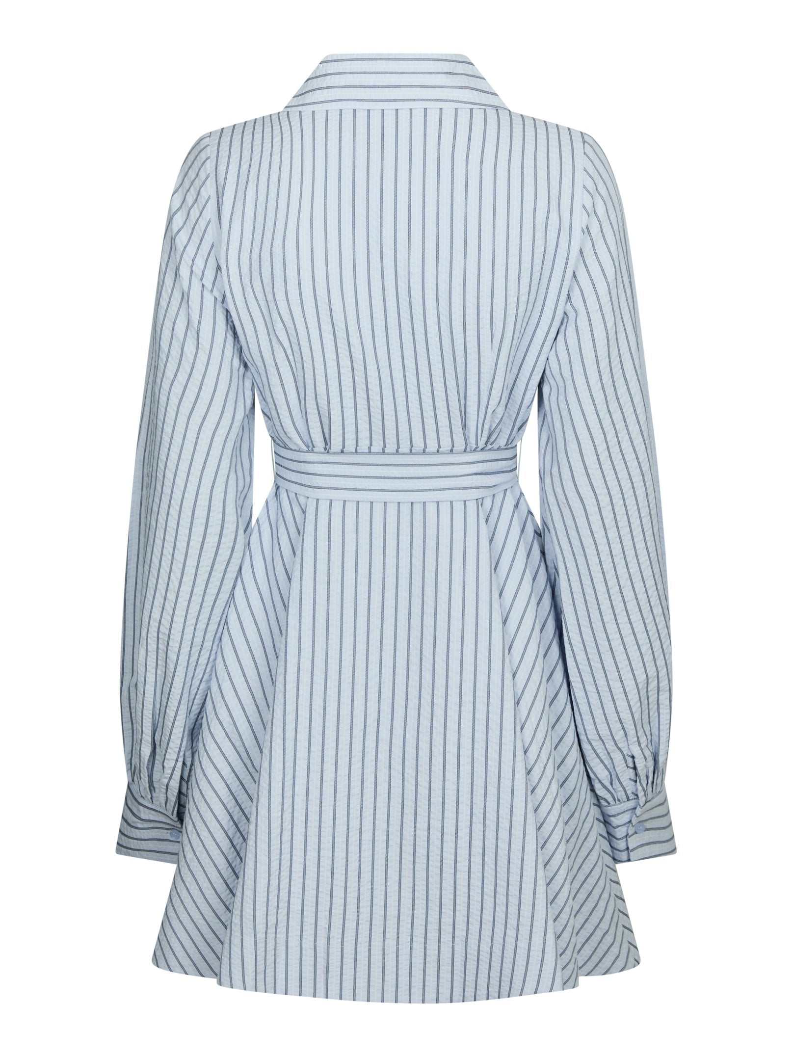 FELICE STRIPED CREPE DRESS 140 BLUE