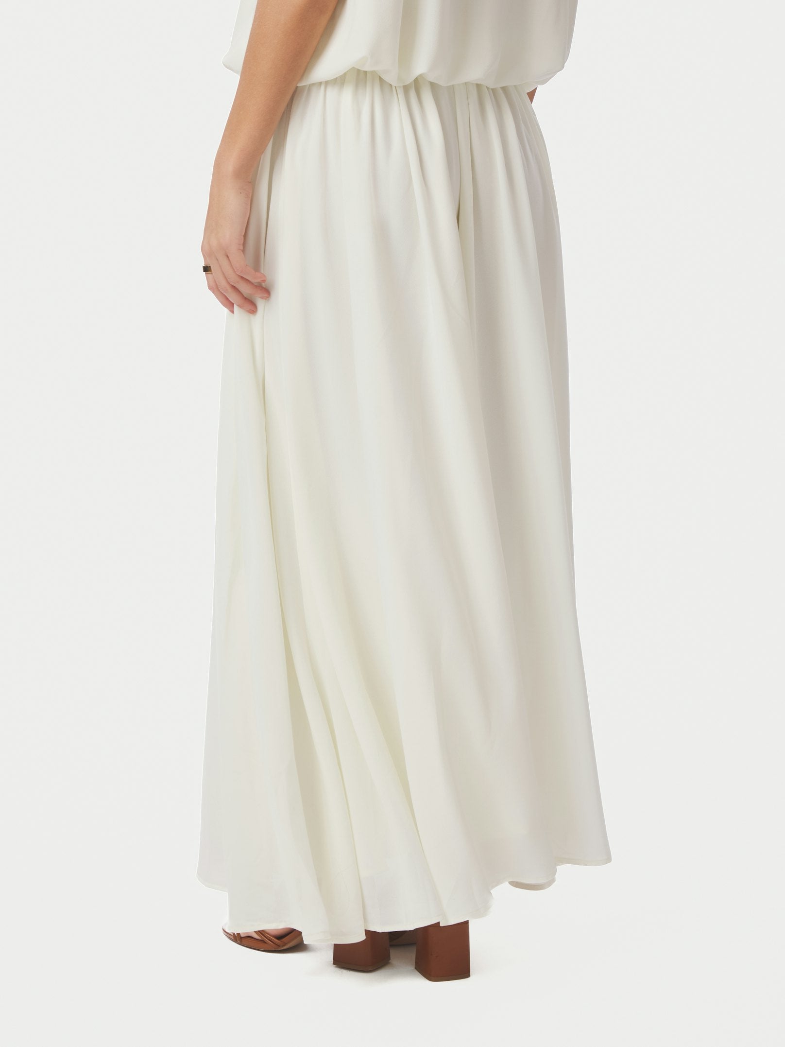 SABRIA CHIFFON SKIRT 121 OFF WHITE