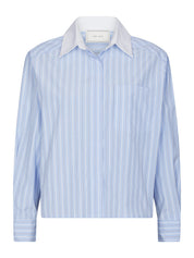 DELFIA STRIPE SHIRT 665 LIGHT BLUE