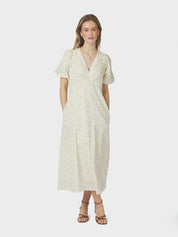 Illana Small Rose Flower Dress – 191 LIGHT YELLOW