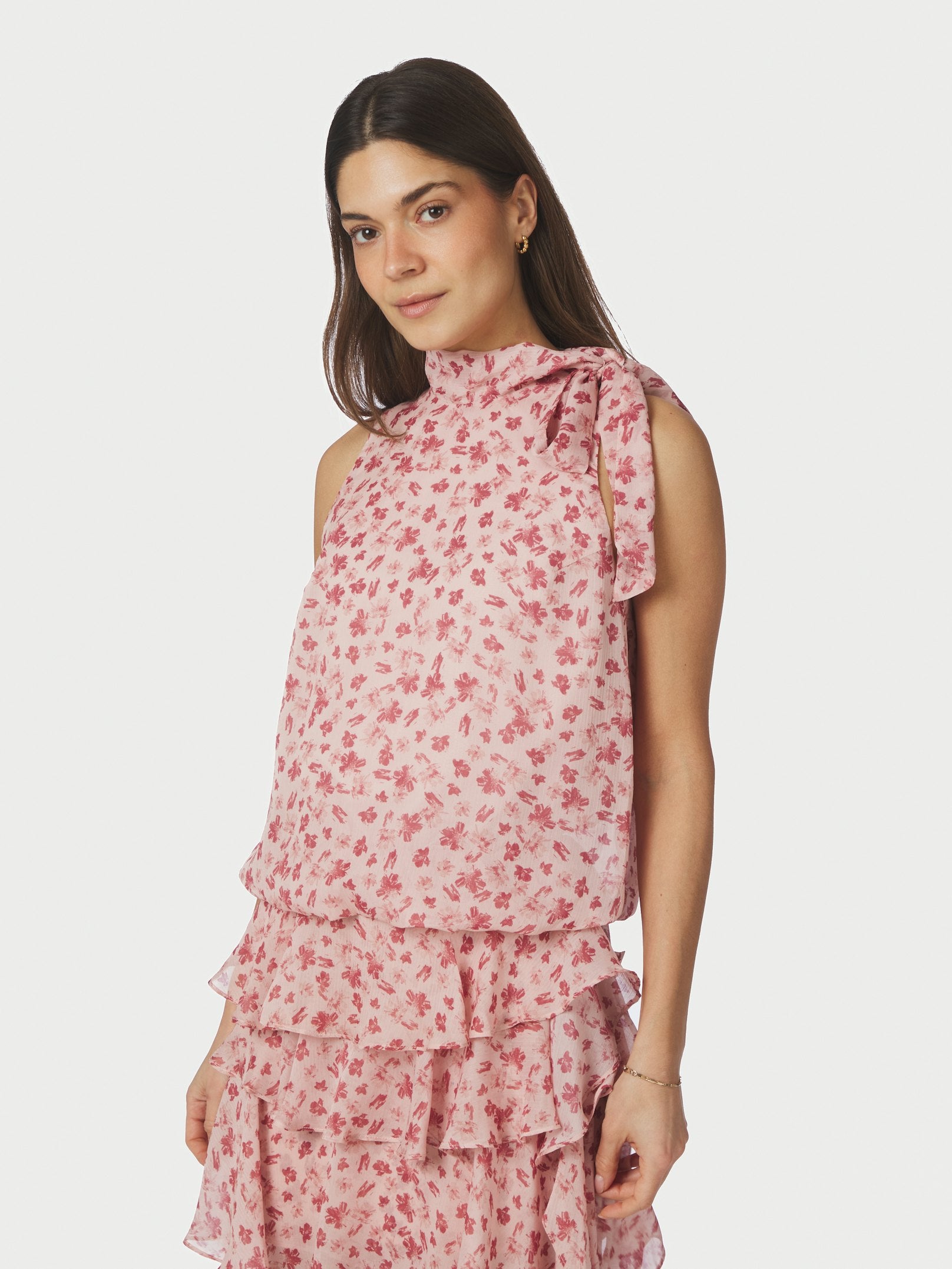 Veda Flower Top – 630 DUSTY ROSE