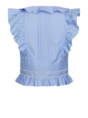 JOLIA STRIPE TOP 145 LIGHT BLUE