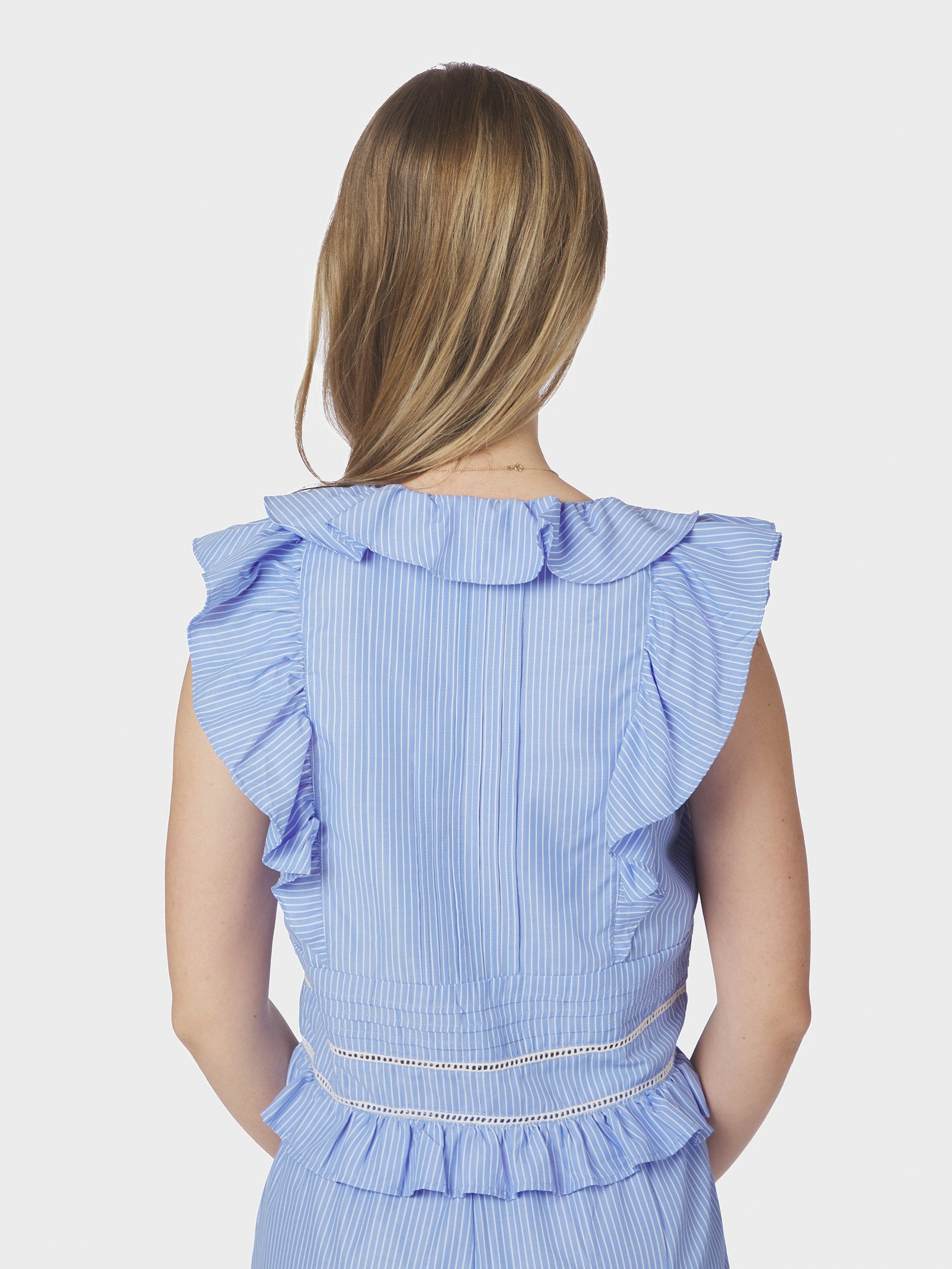 JOLIA STRIPE TOP 145 LIGHT BLUE