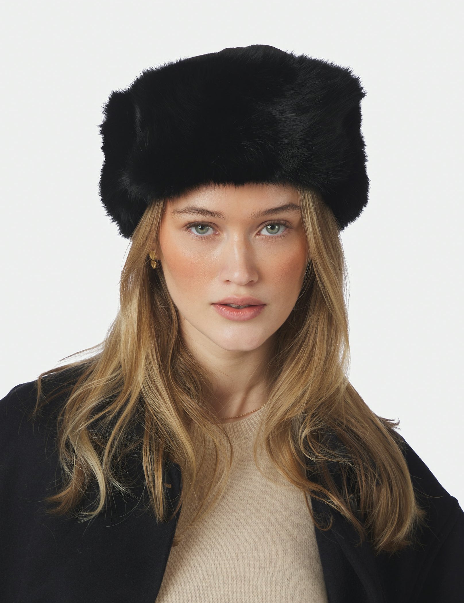 Nappi Faux Fur Hat – BLACK