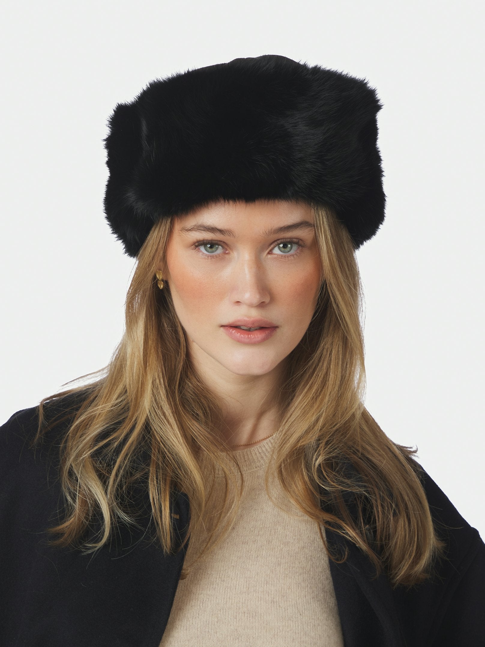Nappi Faux Fur Hat – BLACK