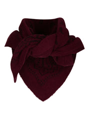 ADELINA PAISLEY KNIT SCARF 682 WINE
