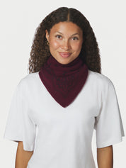ADELINA PAISLEY KNIT SCARF 682 WINE