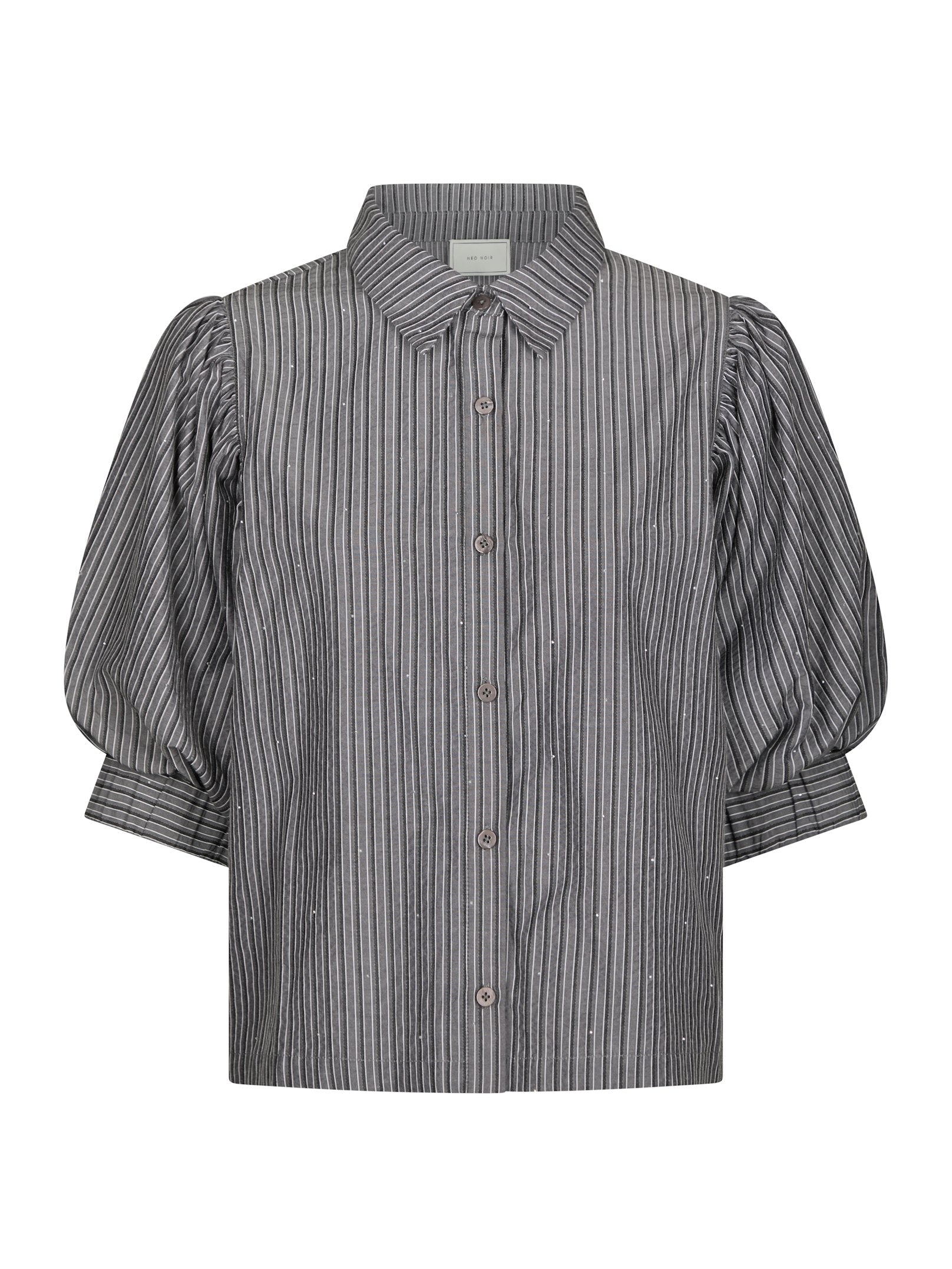 Etta Stripe B Shirt – DARK GREY