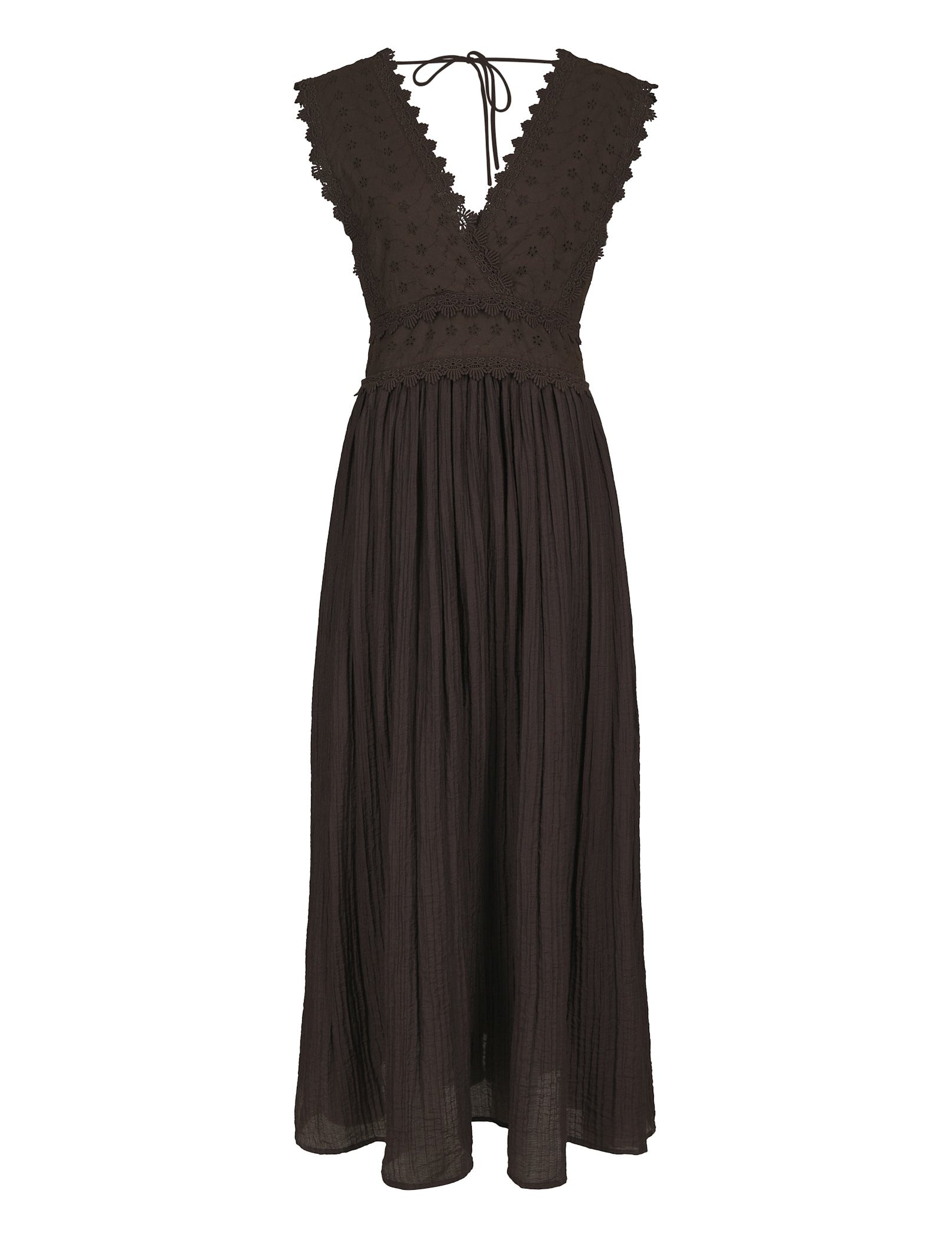 Arista Lace Dress – DARK BROWN