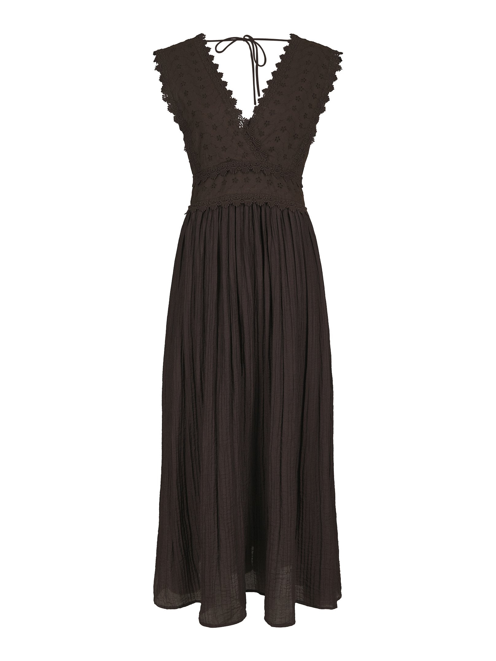 Arista Lace Dress – DARK BROWN