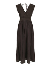 Arista Lace Dress – DARK BROWN