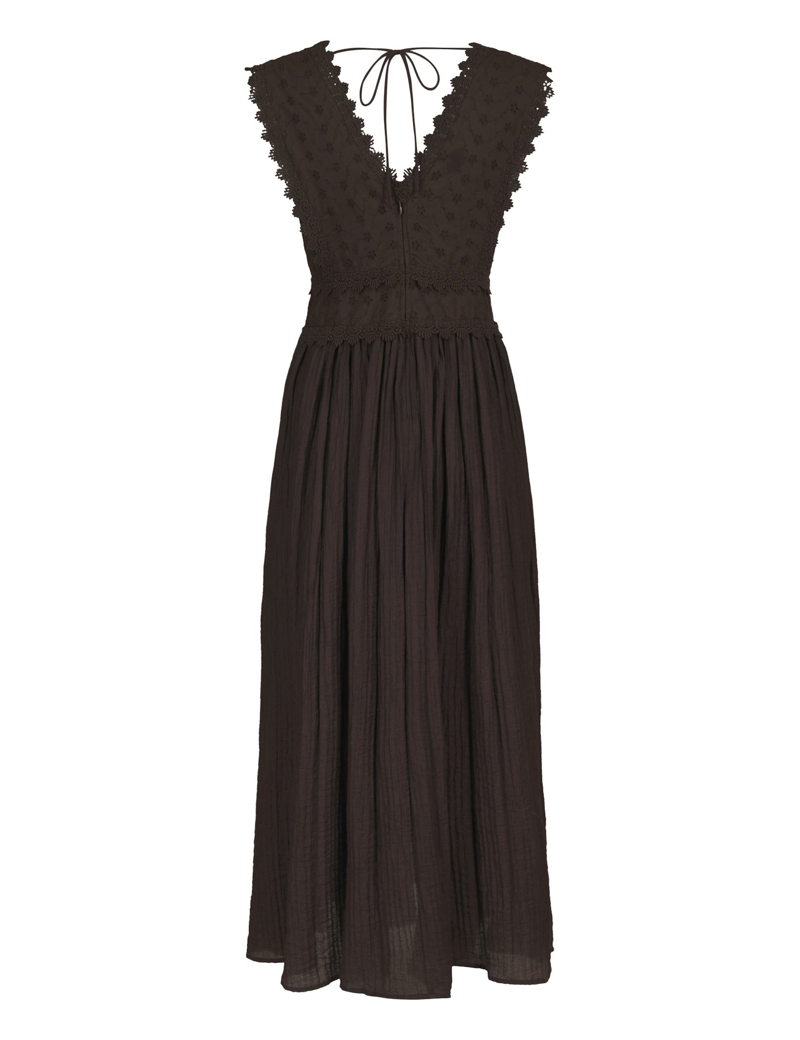 Arista Lace Dress – DARK BROWN