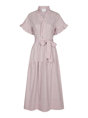 NESSIE STRUCTURE STRIPE DRESS 754 LIGHT PINK