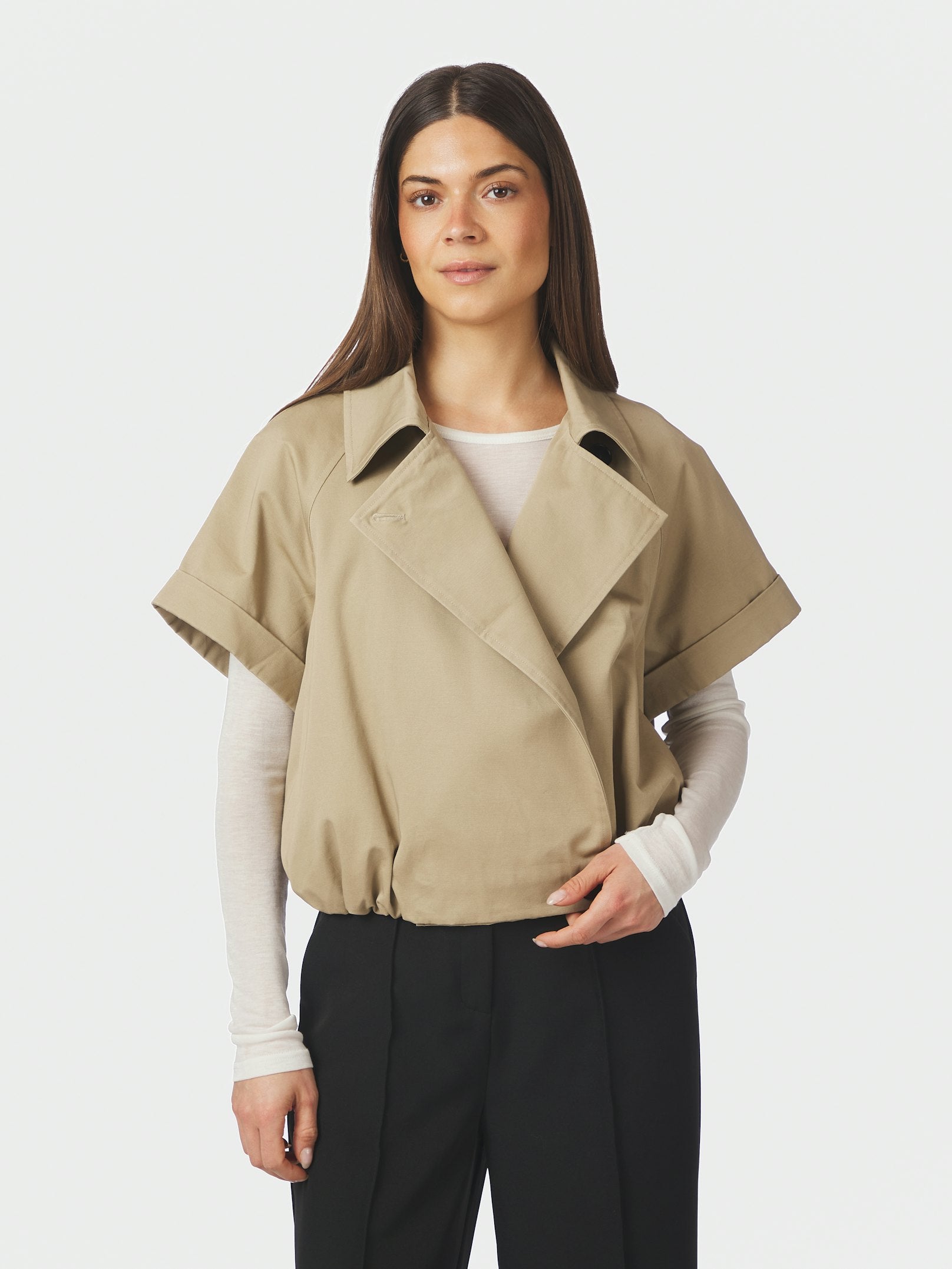 Lisha Trench Vest – TAUPE