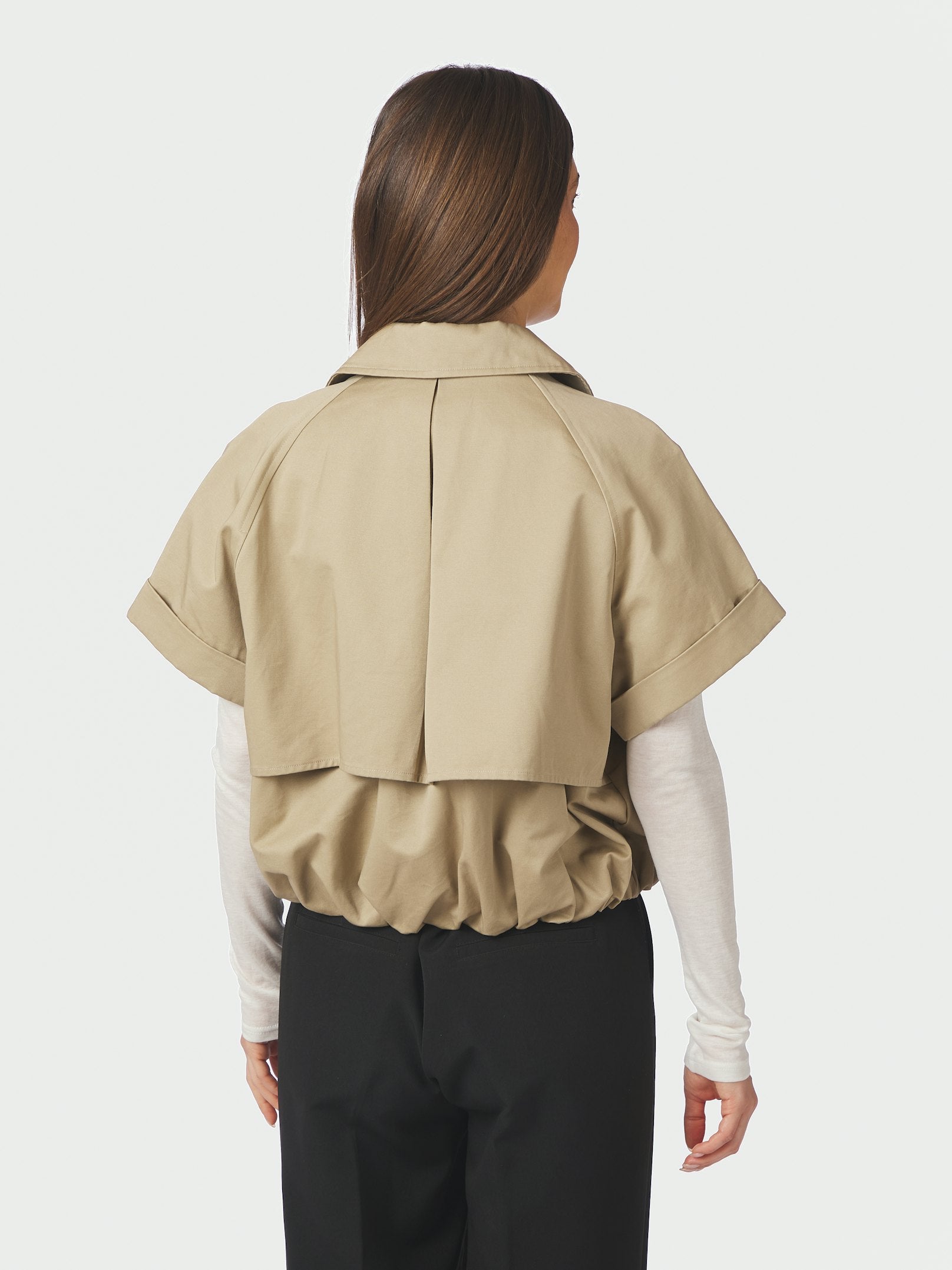Lisha Trench Vest – TAUPE
