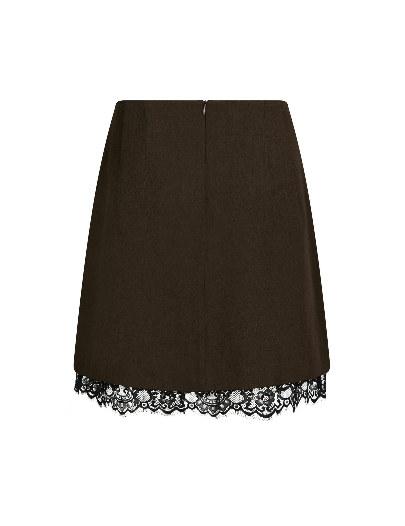 Brigitte Structure Lace Skirt – 676 DARK BROWN