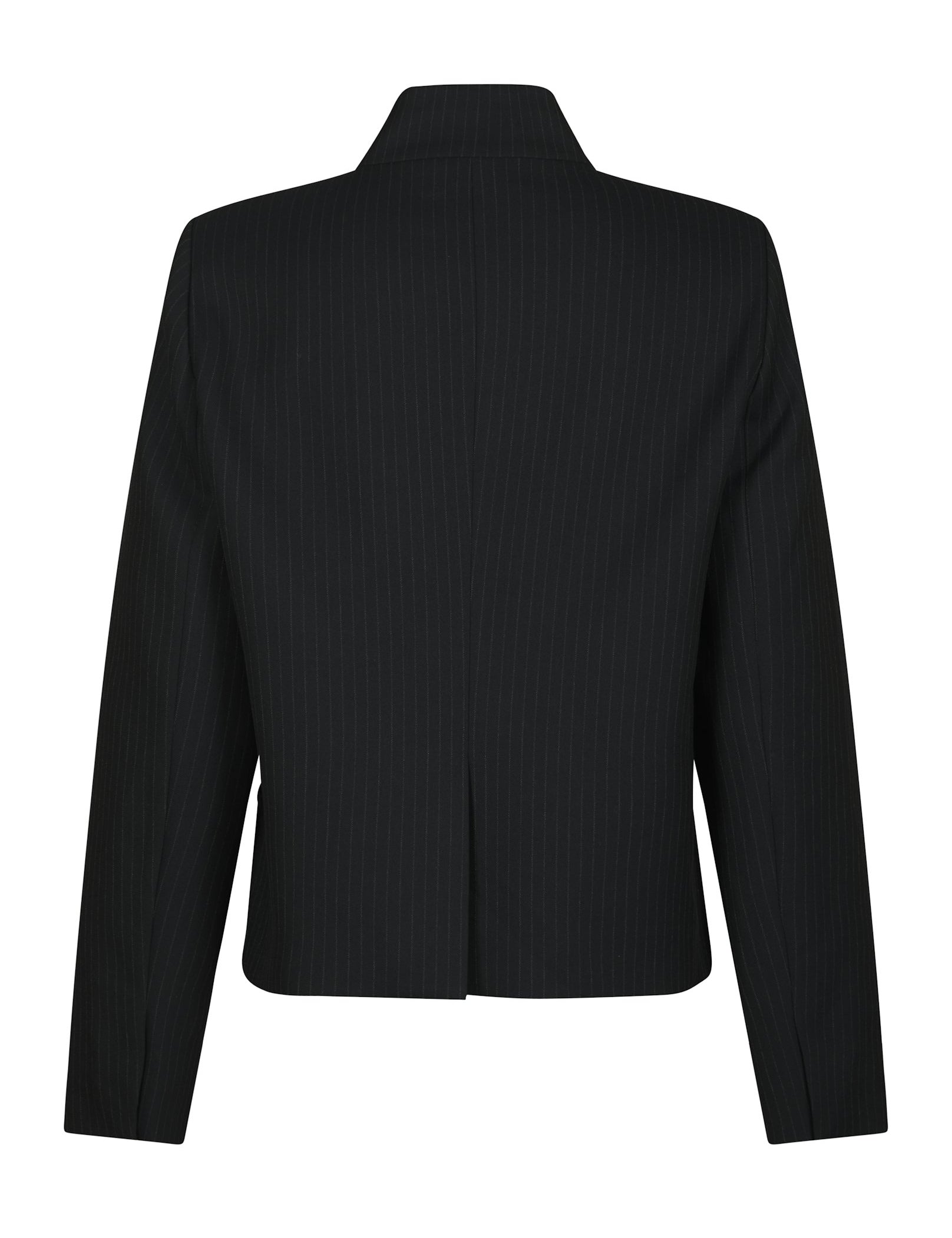 Tiria Slim Pinstripe Blazer – DARK NAVY