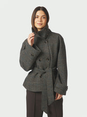 Munet Check Jacket – DARK GREY