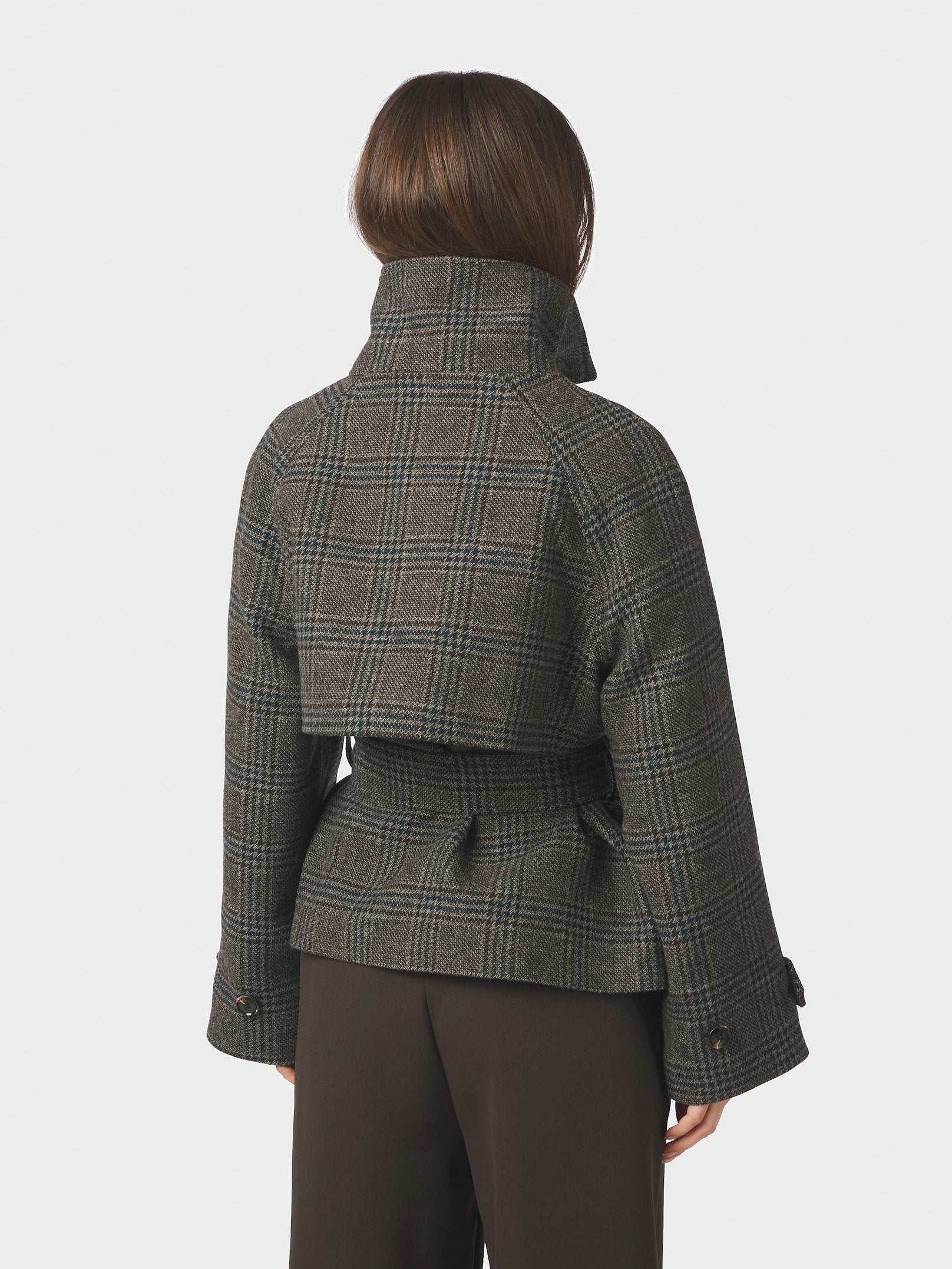 Munet Check Jacket – DARK GREY