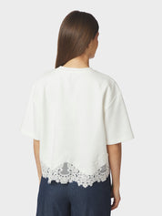 Iria Lace Tee – 120 WHITE