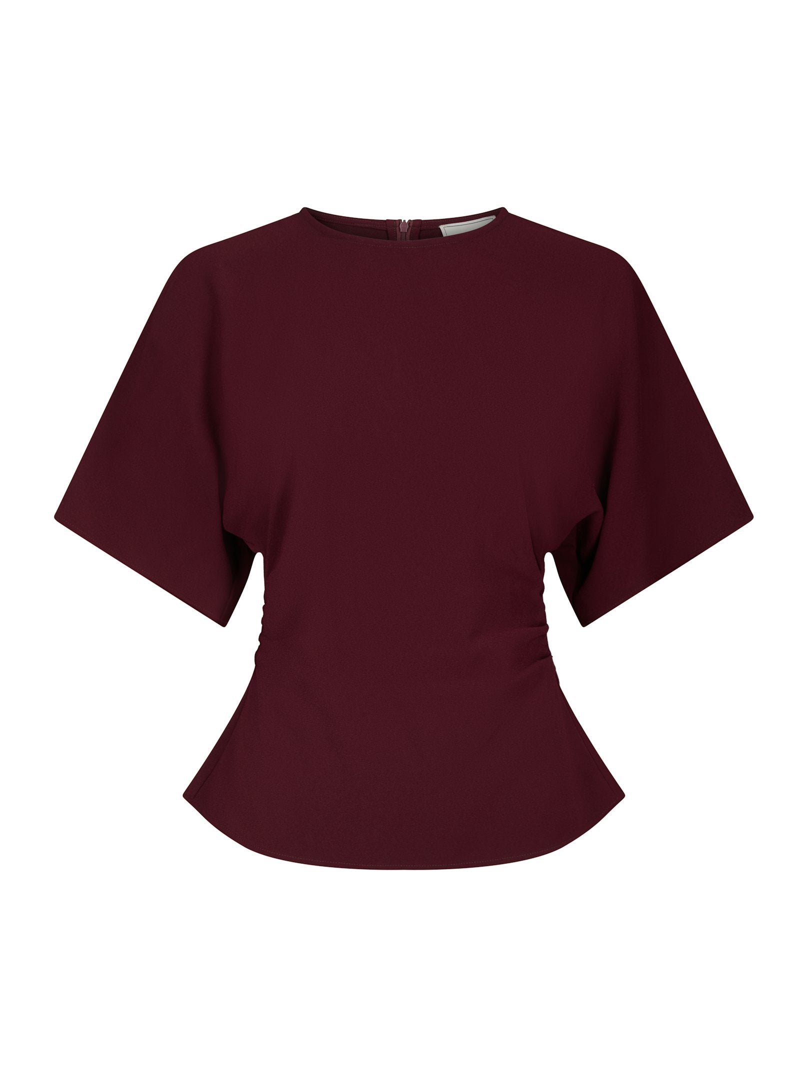 Miriel Drape Blouse – PLUM