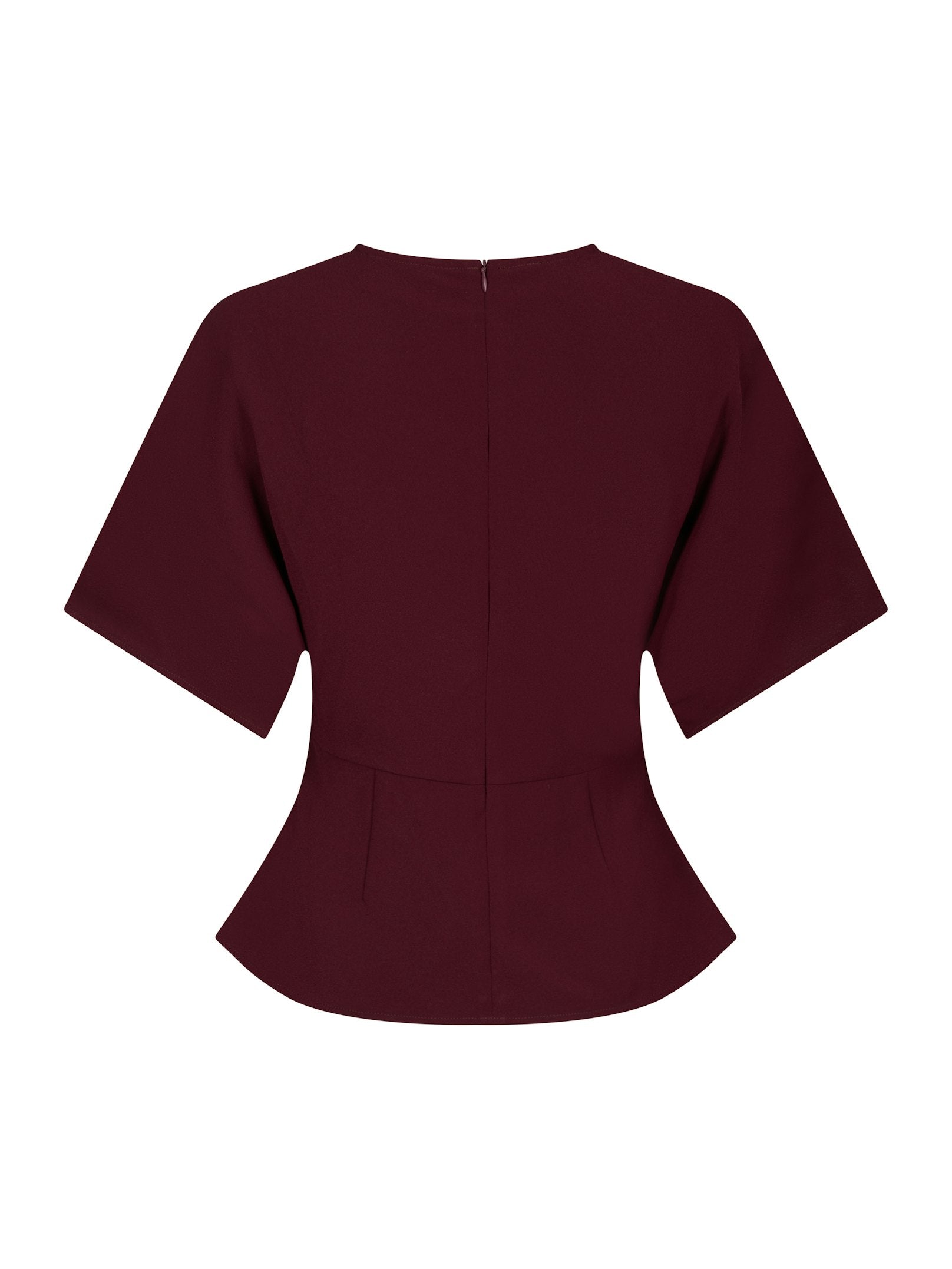 Miriel Drape Blouse – PLUM