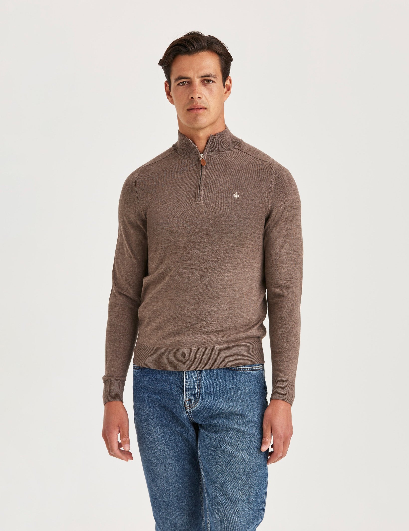 MERINO JOHN ZIP 84 BROWN