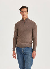 MERINO JOHN ZIP 84 BROWN