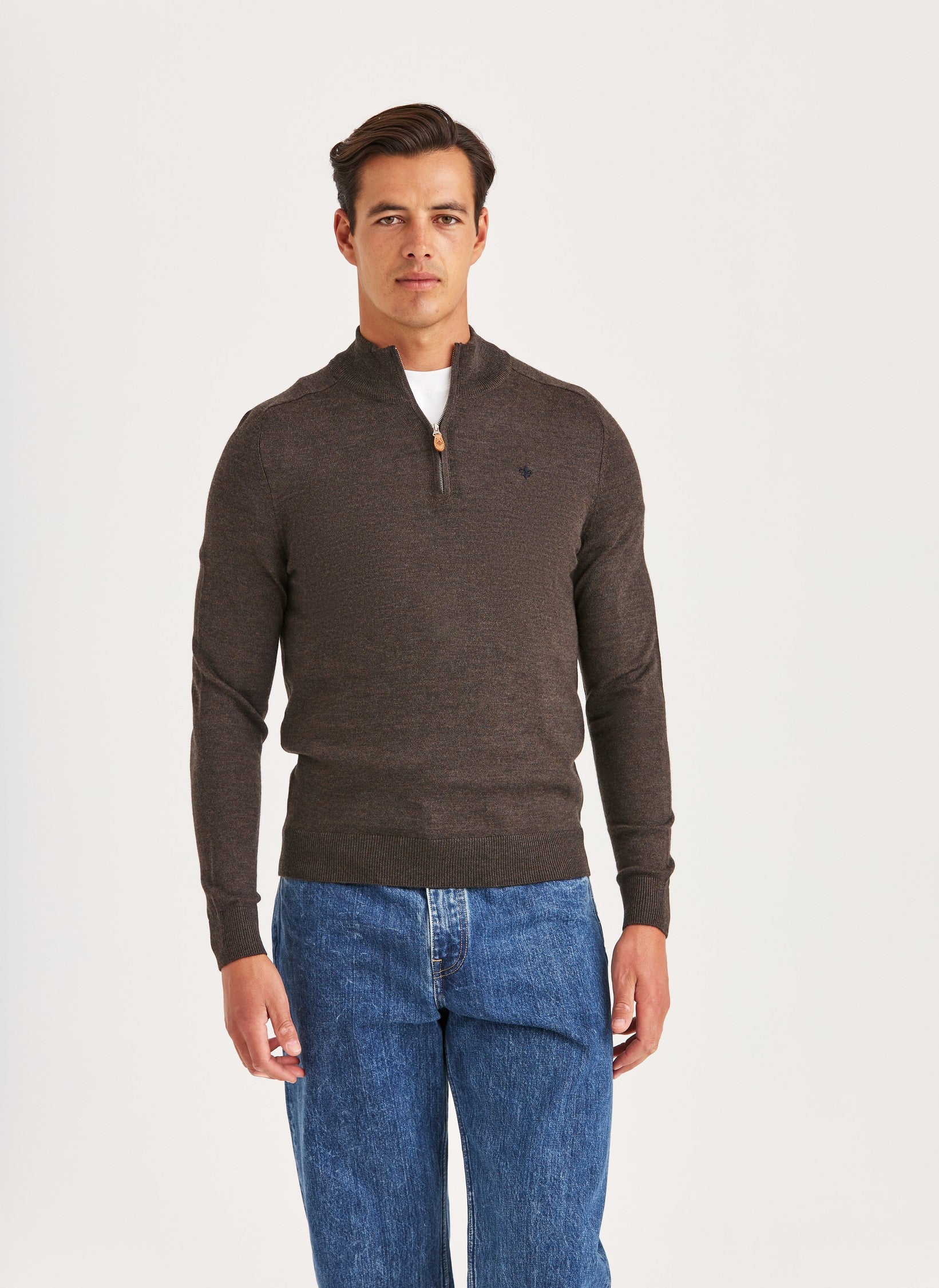 MERINO JOHN ZIP 88 BROWN