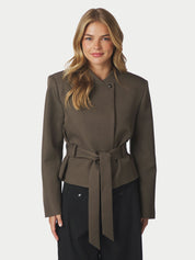 Kailyn Structure Blazer – DUSTY BROWN
