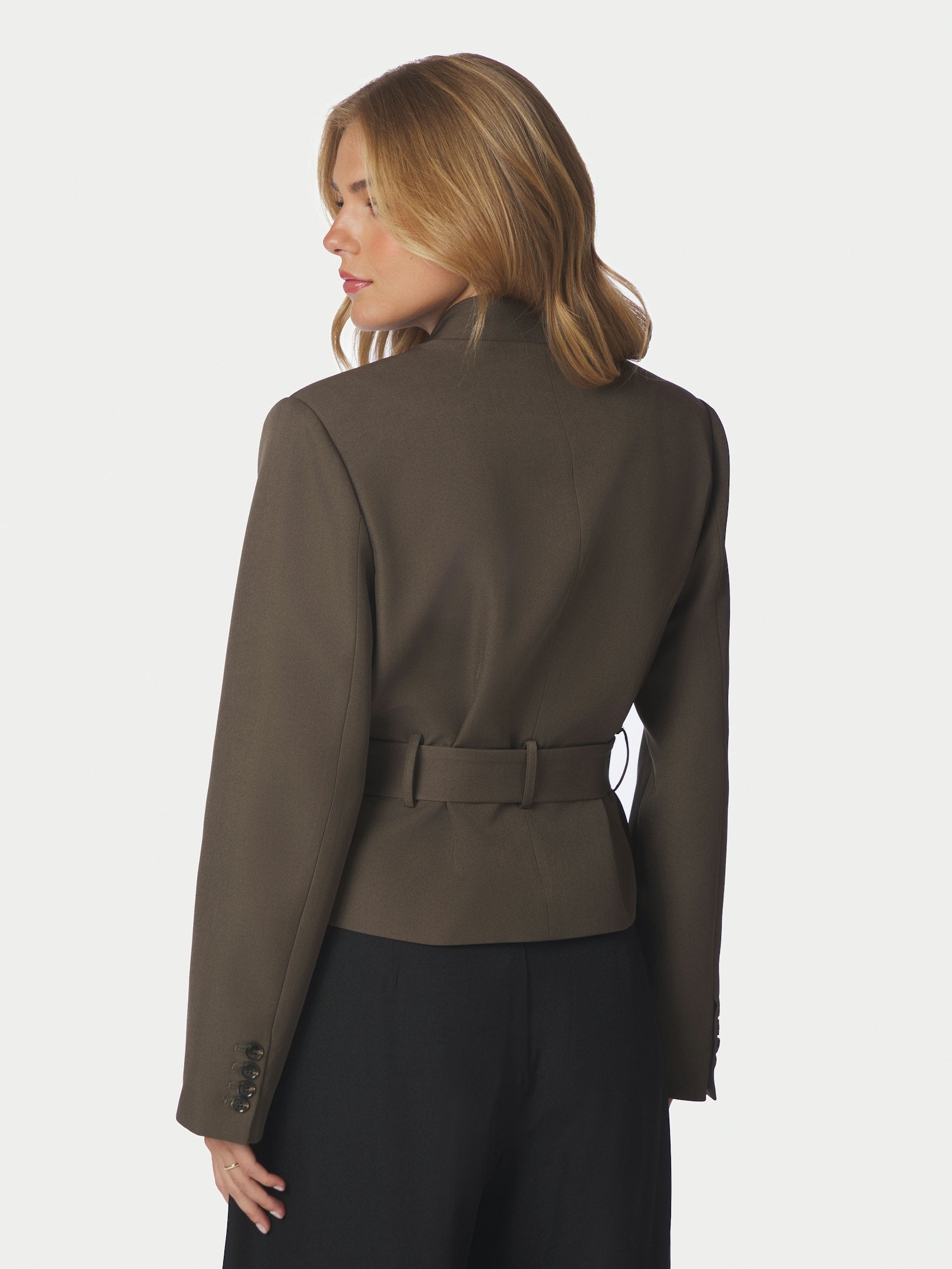 Kailyn Structure Blazer – DUSTY BROWN