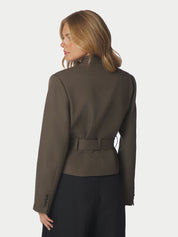 Kailyn Structure Blazer – DUSTY BROWN
